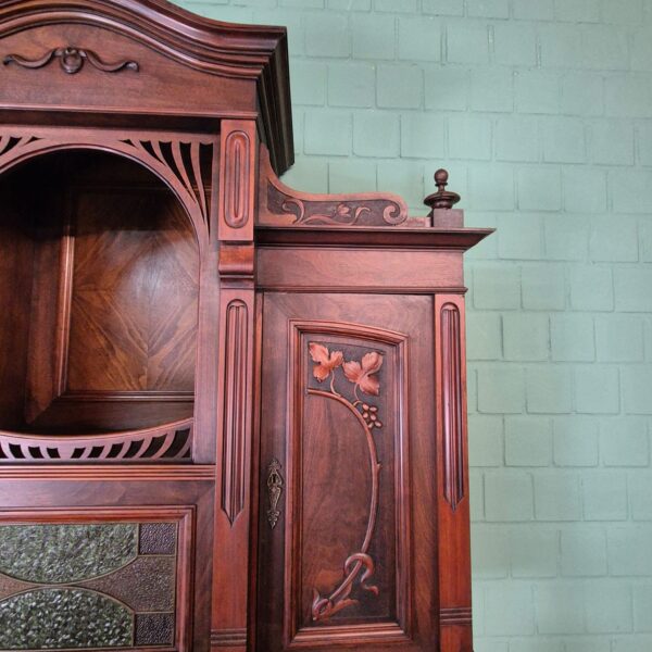 Cabinet Jugendstil 1910 Walnut - Image 6