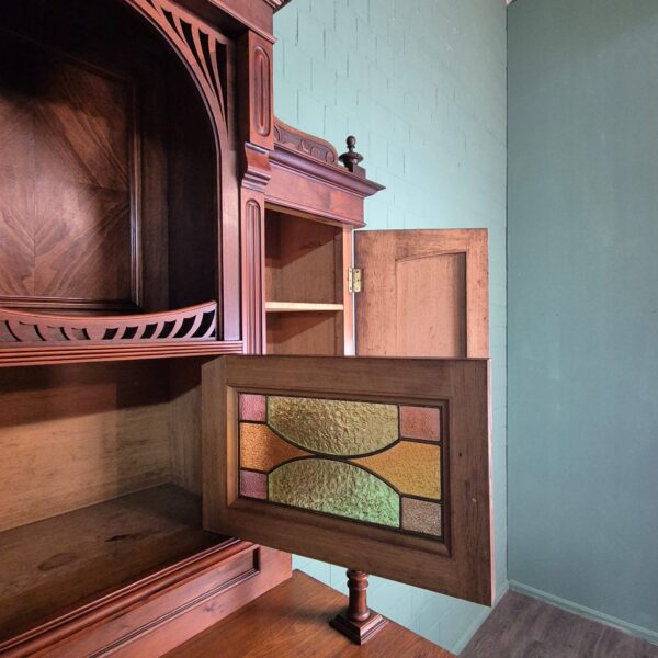 Cabinet Jugendstil 1910 Walnut - Image 16