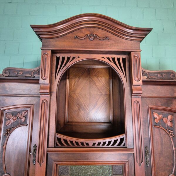 Cabinet Jugendstil 1910 Walnut - Image 7
