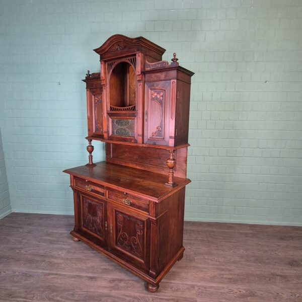 Cabinet Jugendstil 1910 Walnut - Image 3