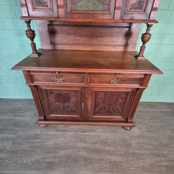 Cabinet Jugendstil 1910 Walnut - Image 11