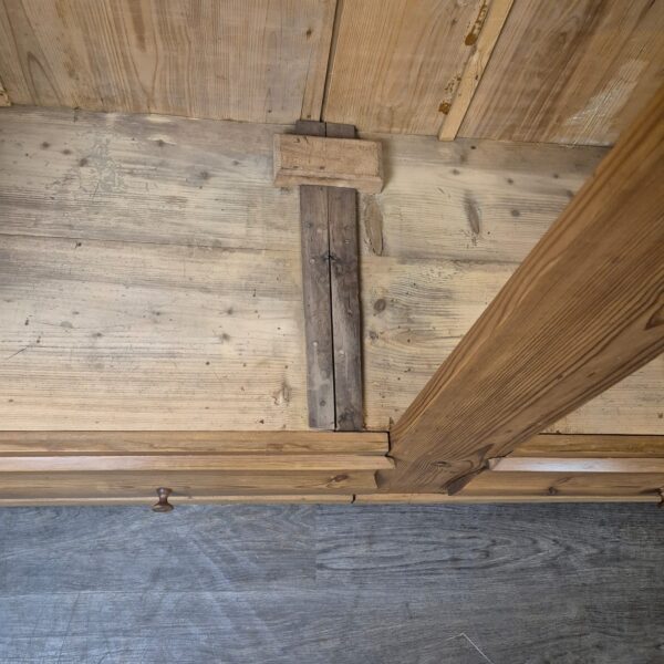 Wardrobe Biedermeier 1850 Pine - Image 12
