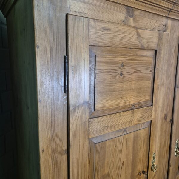 Wardrobe Biedermeier 1850 Pine - Image 5