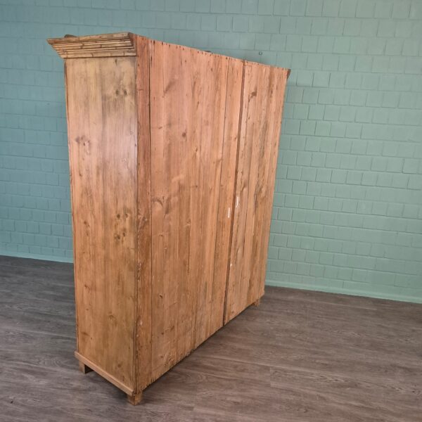 Wardrobe Biedermeier 1850 Pine - Image 15