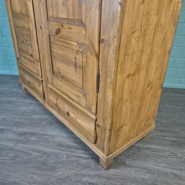 Wardrobe Biedermeier 1850 Pine - Image 7