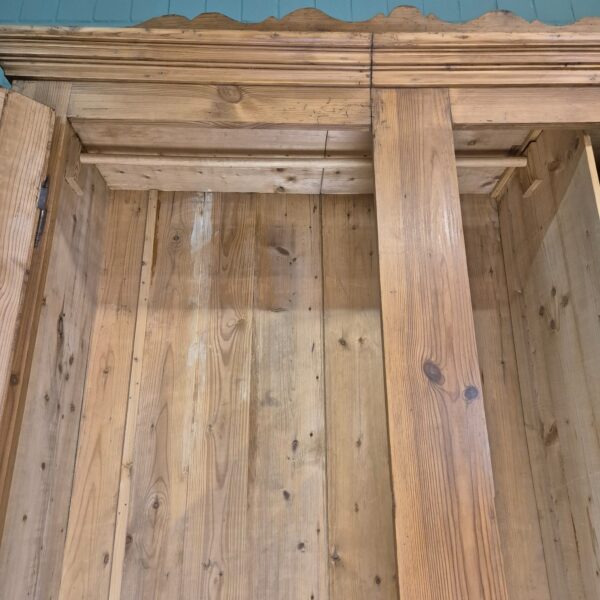 Wardrobe Biedermeier 1850 Pine - Image 11