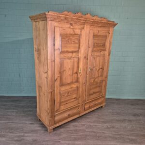 Wardrobe Biedermeier 1850 Pine