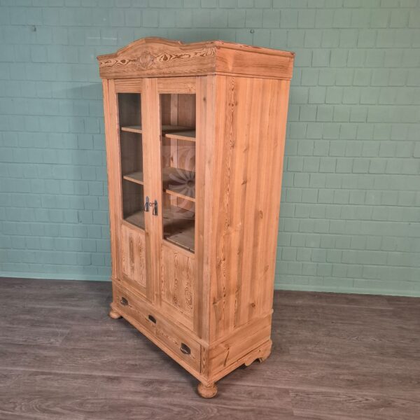 China Cabinet Jugendstil 1900 Pine - Image 3