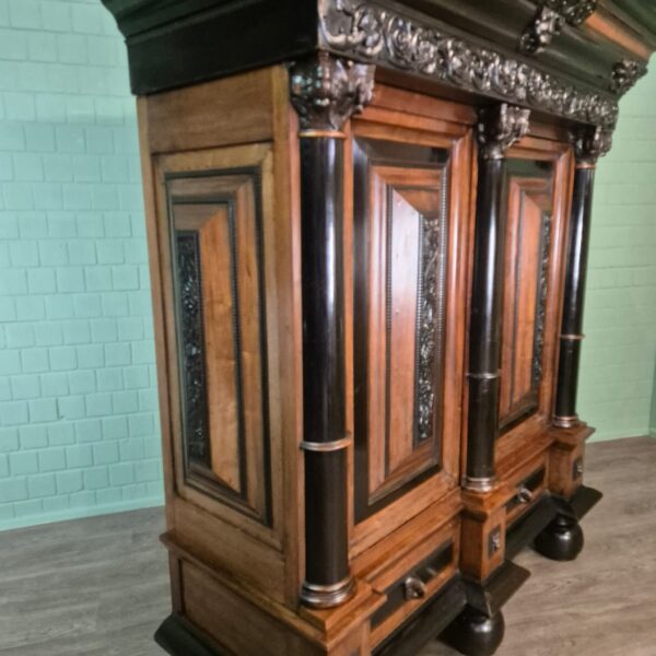 Dutch Baroque Cabinet 1800 Rosewood - Image 6