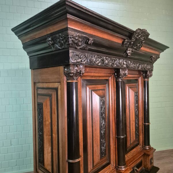Dutch Baroque Cabinet 1800 Rosewood - Image 5