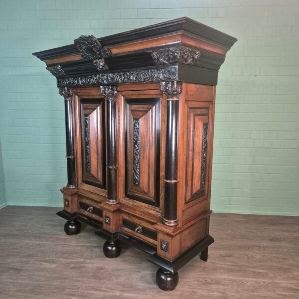 Dutch Baroque Cabinet 1800 Rosewood - Image 3