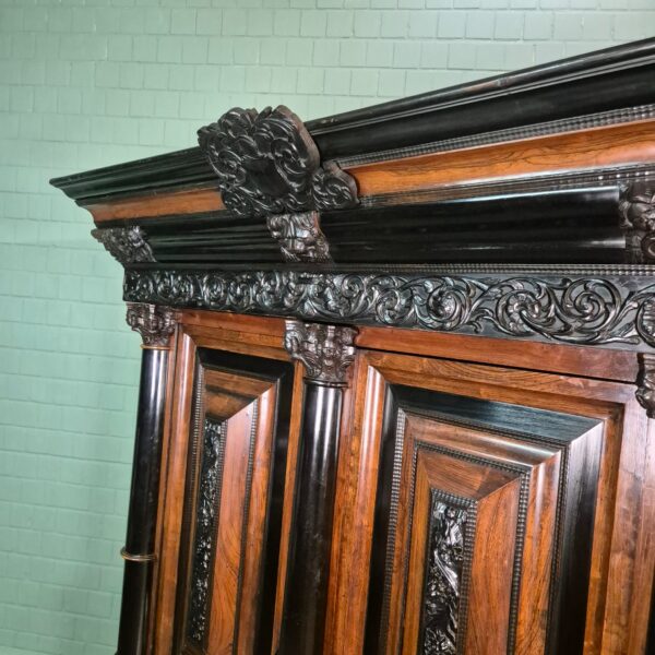 Dutch Baroque Cabinet 1800 Rosewood - Image 17