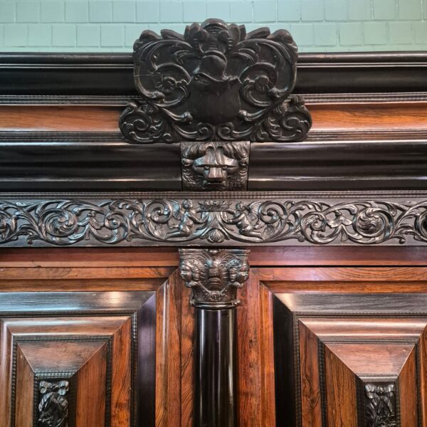 Dutch Baroque Cabinet 1800 Rosewood - Image 20