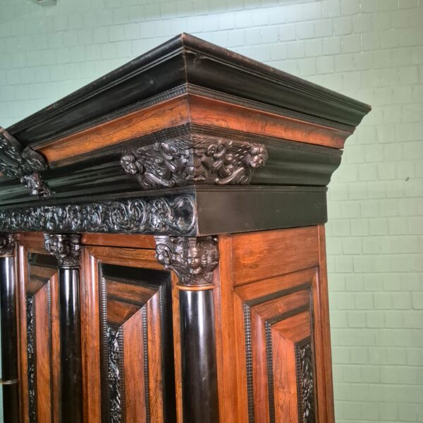 Dutch Baroque Cabinet 1800 Rosewood - Image 18