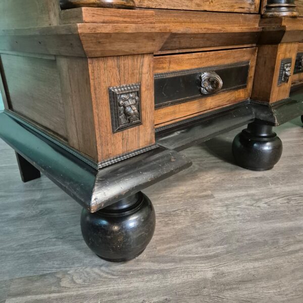 Dutch Baroque Cabinet 1800 Rosewood - Image 9