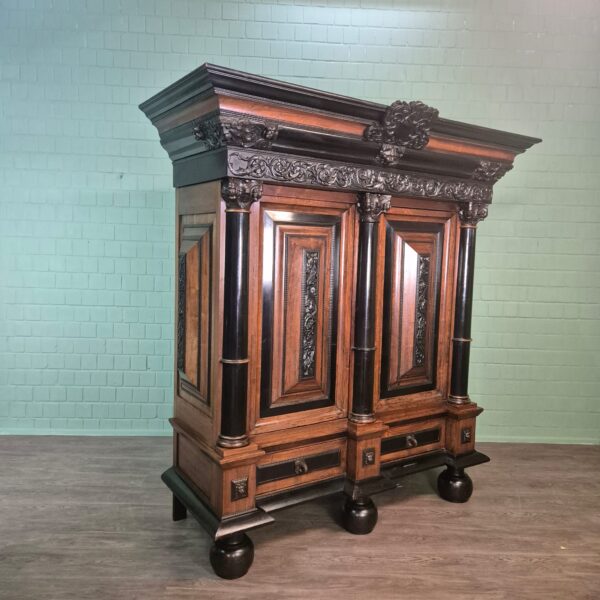 Dutch Baroque Cabinet 1800 Rosewood