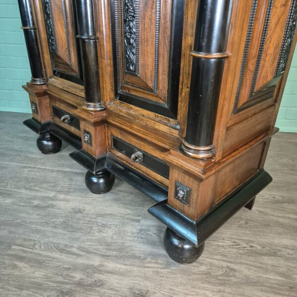 Dutch Baroque Cabinet 1800 Rosewood - Image 11