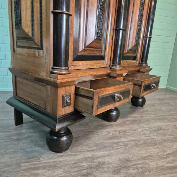 Dutch Baroque Cabinet 1800 Rosewood - Image 26