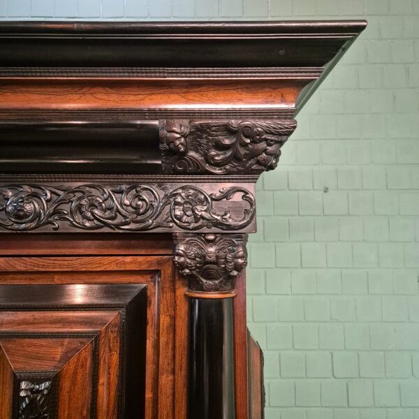 Dutch Baroque Cabinet 1800 Rosewood - Image 19
