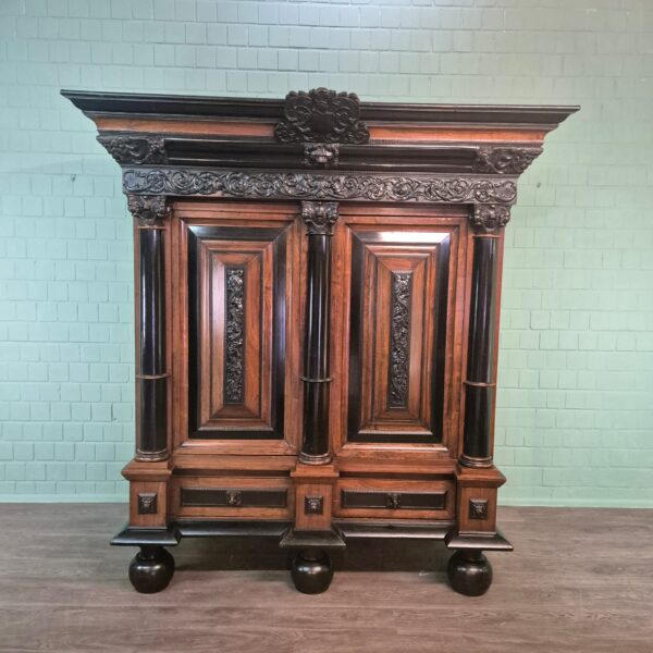 Dutch Baroque Cabinet 1800 Rosewood - Image 2