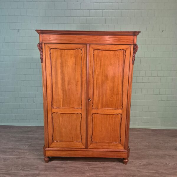 Wardrobe Biedermeier 1850 Mahogany - Image 2