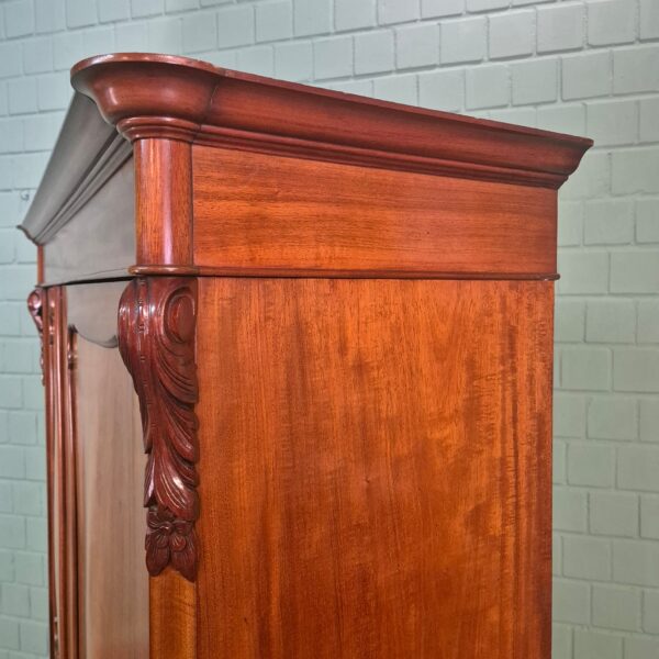 Wardrobe Biedermeier 1850 Mahogany - Image 6