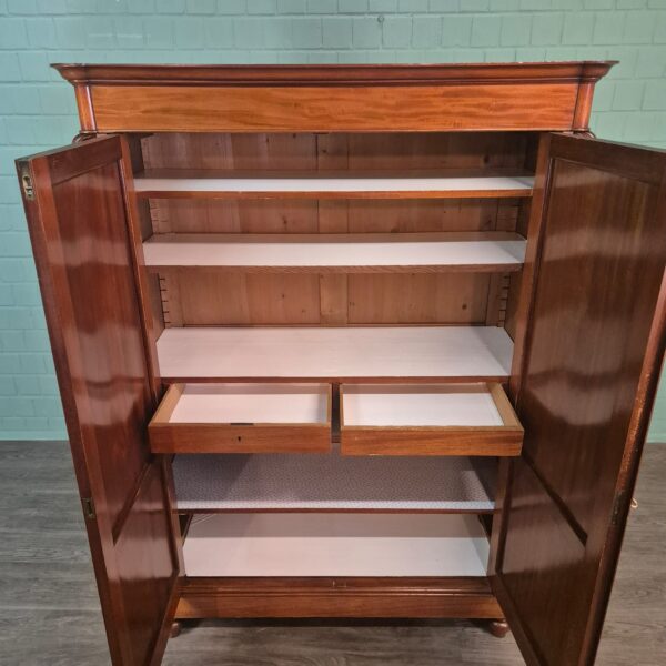 Wardrobe Biedermeier 1850 Mahogany - Image 8