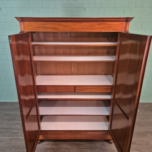 Wardrobe Biedermeier 1850 Mahogany - Image 7