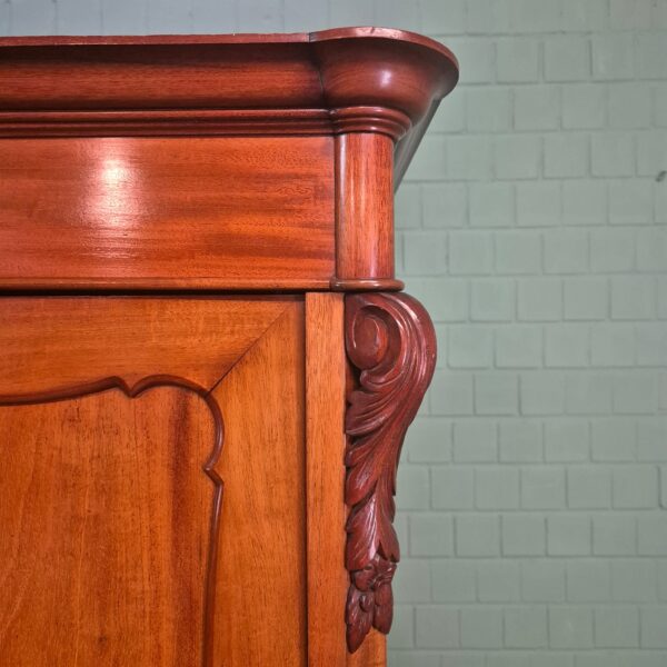 Wardrobe Biedermeier 1850 Mahogany - Image 5