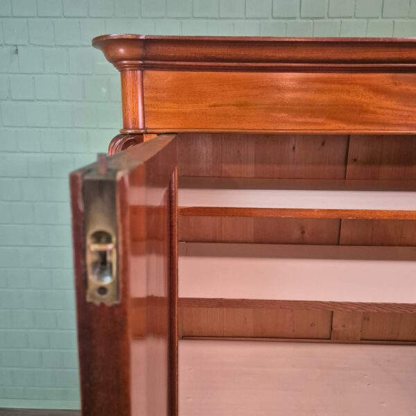 Wardrobe Biedermeier 1850 Mahogany - Image 9