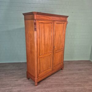 Wardrobe Biedermeier 1850 Mahogany