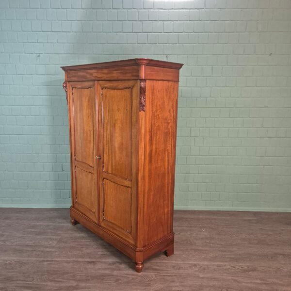 Wardrobe Biedermeier 1850 Mahogany - Image 3