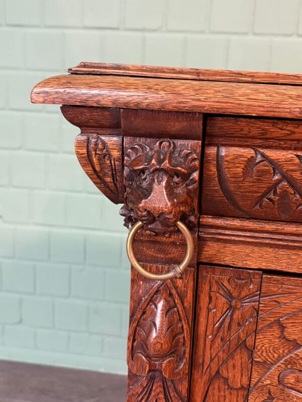 Cabinet Gründerzeit 1880 Oak - Image 4