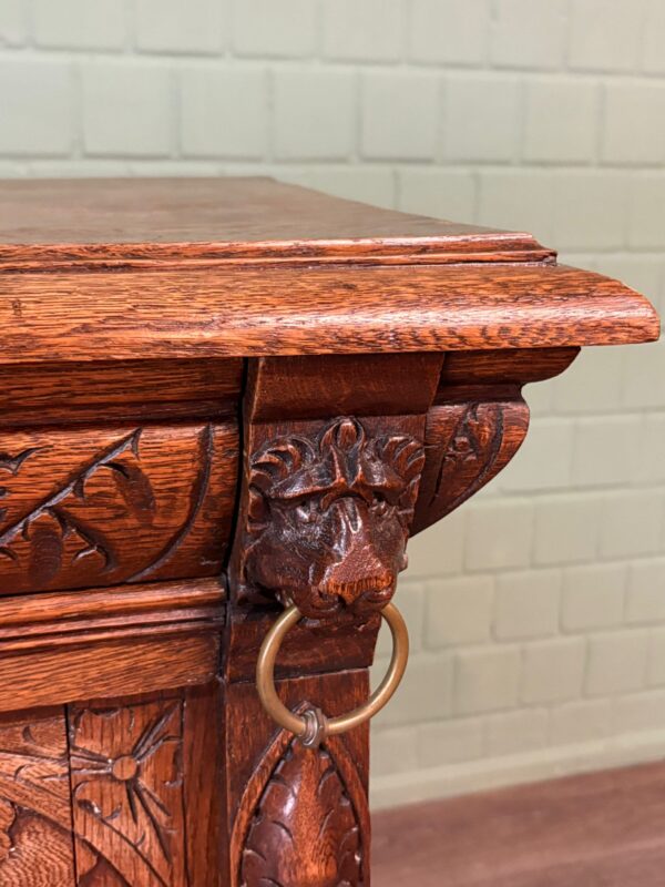 Cabinet Gründerzeit 1880 Oak - Image 5