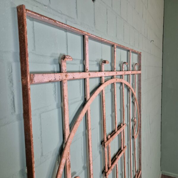 Fence Jugendstil 1910 Wrought Iron - Image 4