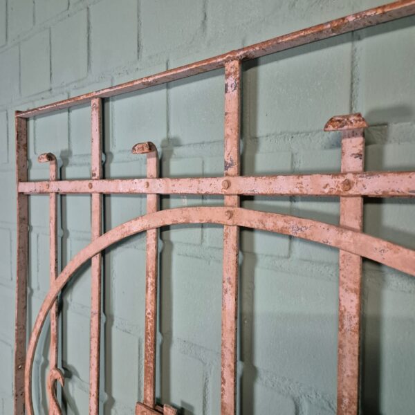 Fence Jugendstil 1910 Wrought Iron - Image 12