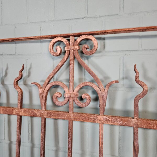 Fence Jugendstil 1910 Wrought Iron - Image 4