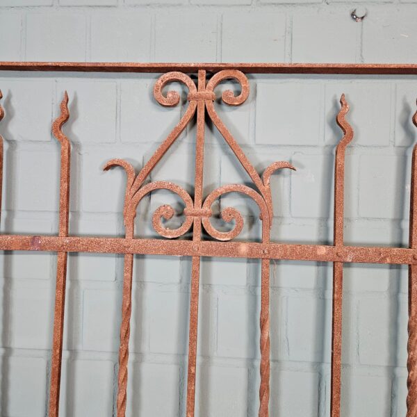 Fence Jugendstil 1910 Wrought Iron - Image 7