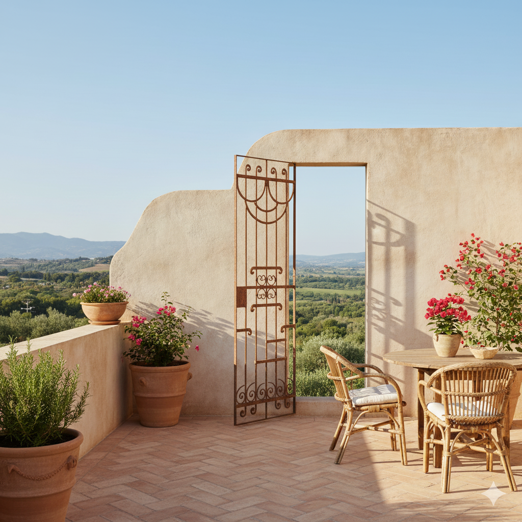 Fence Jugendstil 1910 Wrought Iron - Image 2