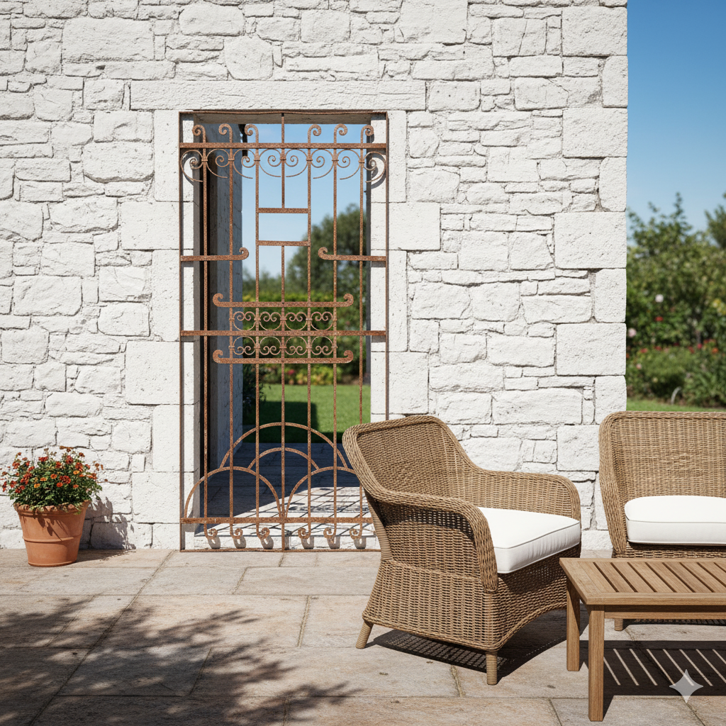 Fence Jugendstil 1910 Wrought Iron - Image 2