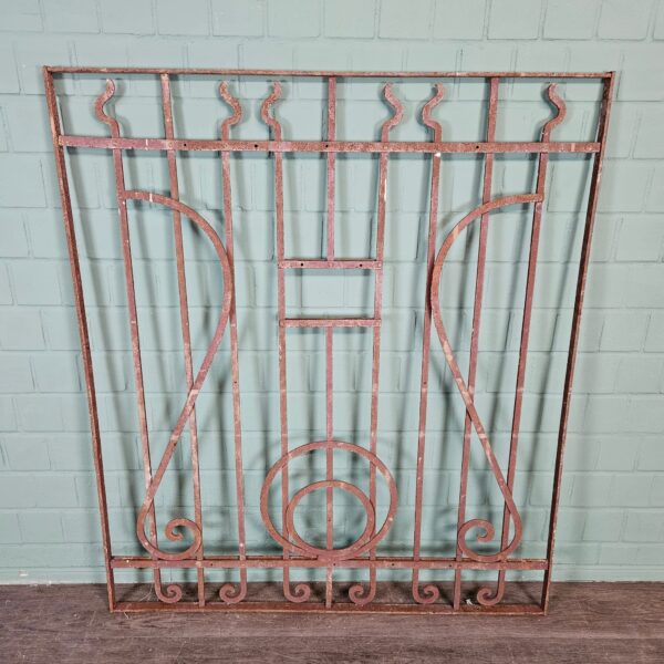 Fence Jugendstil 1910 Wrought Iron - Image 2