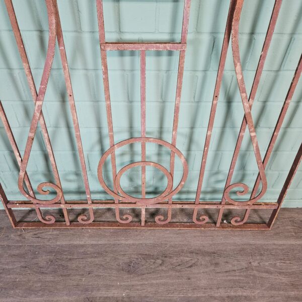 Fence Jugendstil 1910 Wrought Iron - Image 7