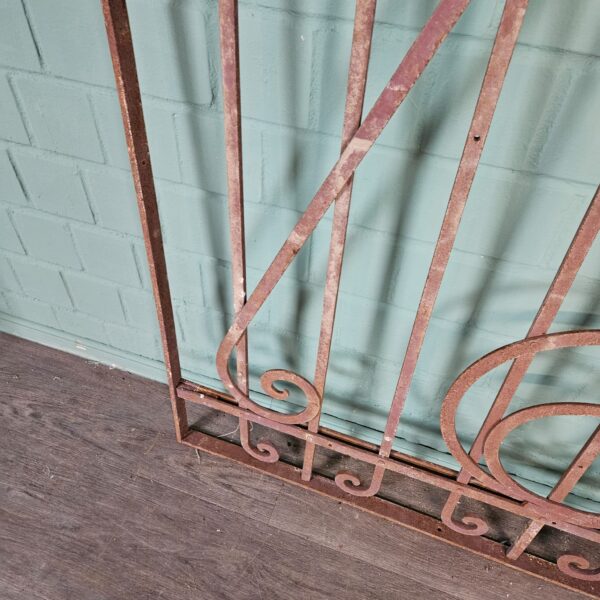 Fence Jugendstil 1910 Wrought Iron - Image 8