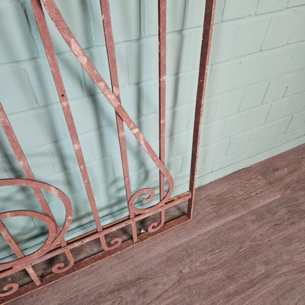 Fence Jugendstil 1910 Wrought Iron - Image 6