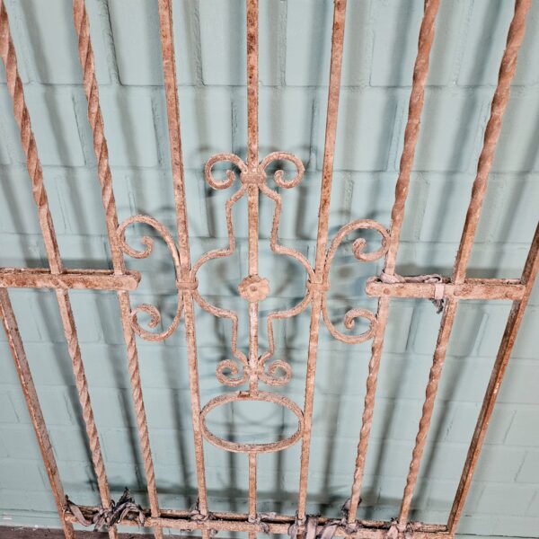 Fence Jugendstil 1910 Wrought Iron - Image 4