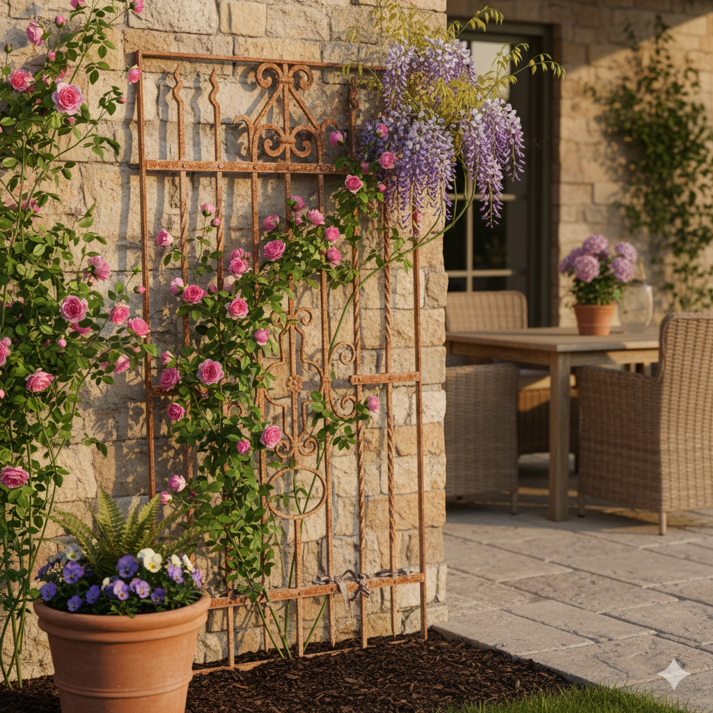 Fence Jugendstil 1910 Wrought Iron - Image 2