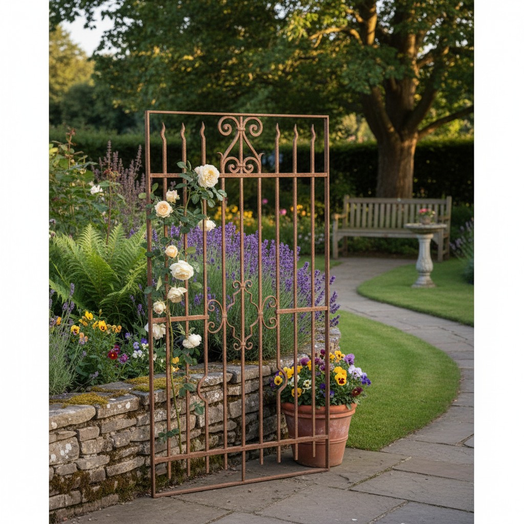 Fence Jugendstil 1910 Wrought Iron - Image 2