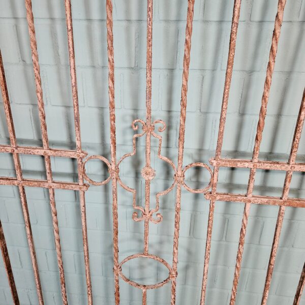Fence Jugendstil 1910 Wrought Iron - Image 4
