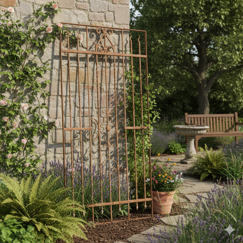 Fence Jugendstil 1910 Wrought Iron - Image 2