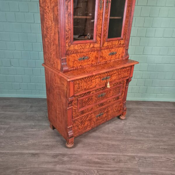 Display Cabinet Gründerzeit 1880 Birch Wood - Image 7